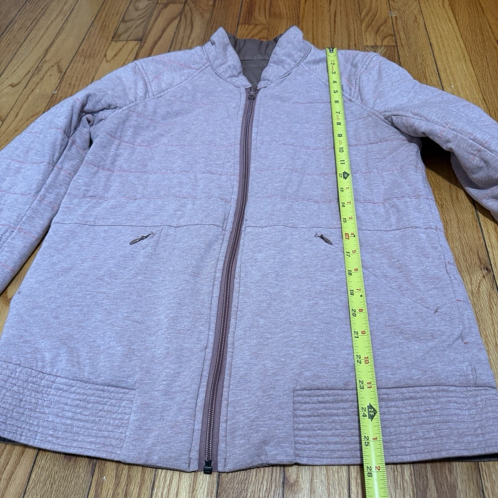 Lululemon The Bomb Bomber Reversible Jacket Bark Berry / Heathered Bark Berry 8 - Picture 15 of 16